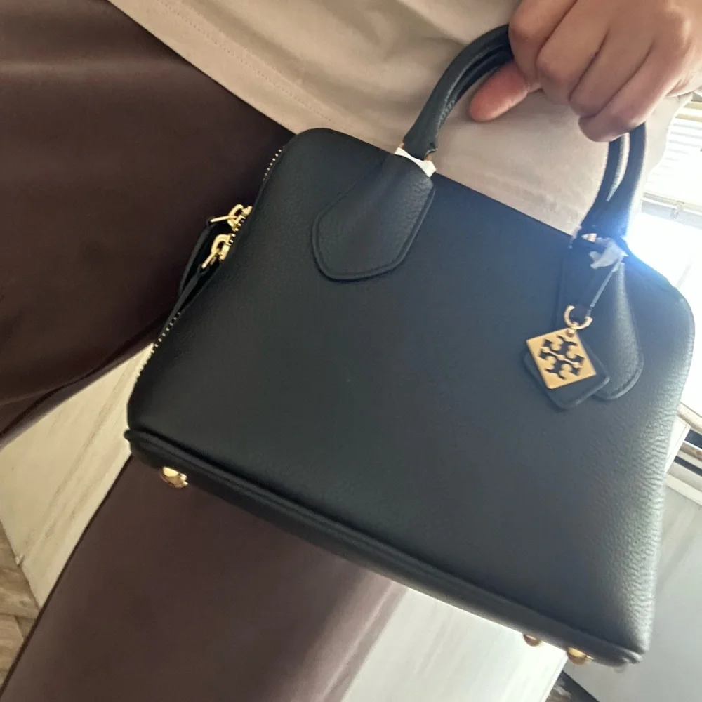 Tory Burch Mini Leather Swing Crossbody Bag ~NWT~ Black